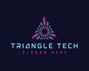 Triangle - Digital Technology Triangle logo design