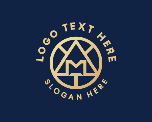 Monogram - Geometric Business Badge logo design