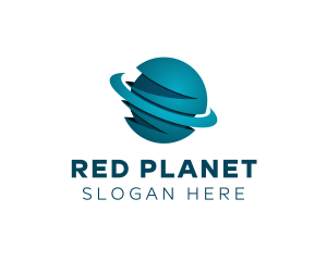 3D Universal Planet logo design