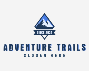 Adventure Mountain Peak  logo design