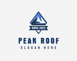 Adventure Mountain Peak  logo design