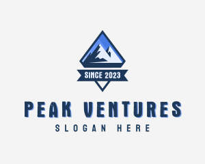 Adventure Mountain Peak  logo design