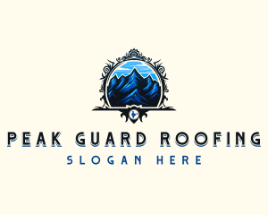 India Mountain Peak logo design