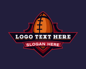 Athlete - American Football Sports Team logo design