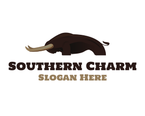 Southern - Brown Bison Horns logo design