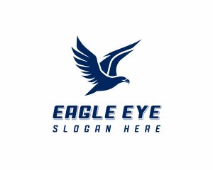 Patriotic Flying Eagle logo design