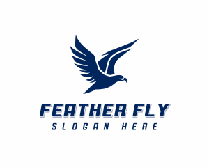 Patriotic Flying Eagle logo design