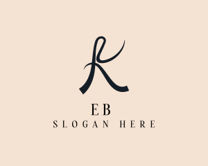 Couture - Fashion Designer Signature  Letter K logo design