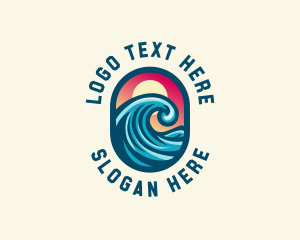 Seaside - Resort Seaside Wave logo design
