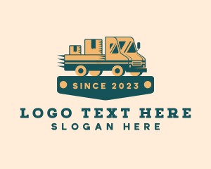Freight - Delivery Truck Package logo design