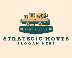 Delivery Truck Package logo design