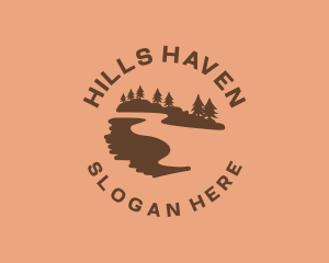 Nature Travel Hike logo design