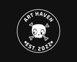 Halloween Skull Seal  logo design