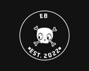 Shop - Halloween Skull Seal logo design