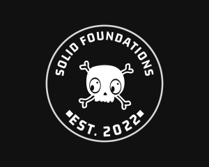 Video Game - Halloween Skull Seal logo design