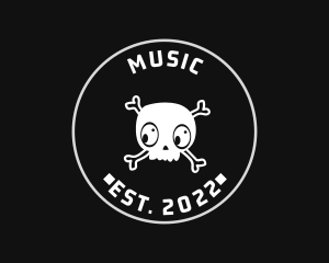 Hiphop - Halloween Skull Seal logo design