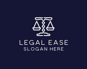 Law - Law Firm Scales logo design