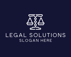 Law - Law Firm Scales logo design