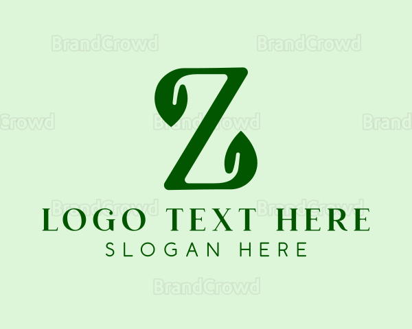 Natural Eco Letter Z Logo