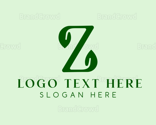 Natural Eco Letter Z Logo
