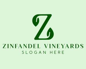 Natural Eco Letter Z logo design