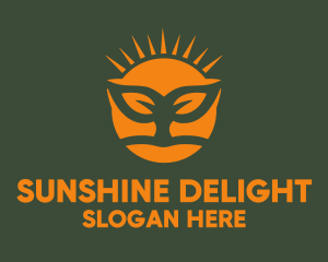 Orange Sprout Sun logo design