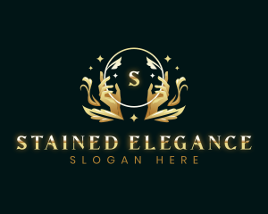 Luxury Hand Massage Wellness logo design