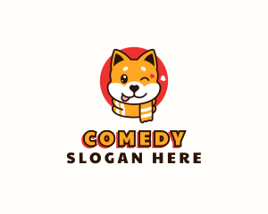 Heart - Shiba Inu Dog logo design