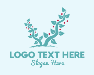 Growth - Forest Berry Tree logo design