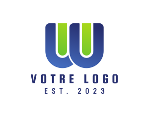 Letter W - Lab Test Tube Letter W logo design