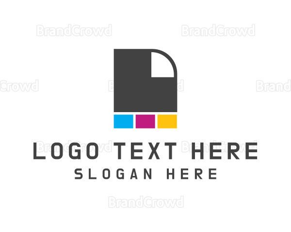 Ink Paper Printer Logo