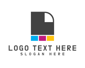 Print - Abstract Paper Printshop logo design