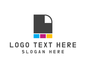 Dtg - Ink Paper Printer logo design