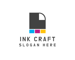 Ink - Ink Paper Printer logo design