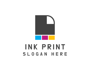 Print - Ink Paper Printer logo design