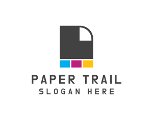 Ink Paper Printer logo design