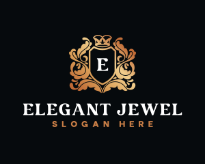 Regal Wreath Crown logo design