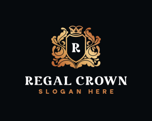 Regal Wreath Crown logo design