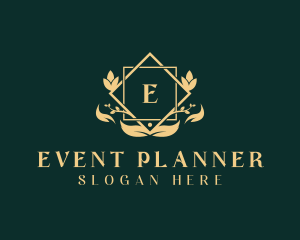 Floral Wreath Wedding Planner logo design