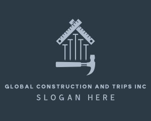 Screws - House Construction Tools logo design
