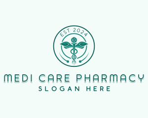 Caduceus Medical Pharmacy logo design