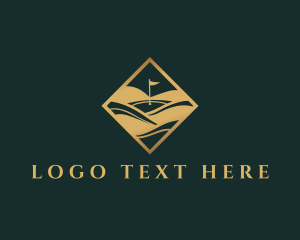 Sporting Event - Luxury Gold Golf logo design