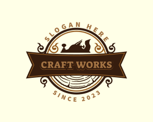 Crafting - Woodwork Timber Crafting logo design