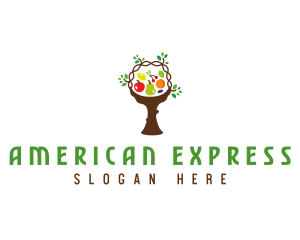 Tree Fruit Basket logo design