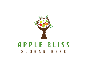 Tree Fruit Basket logo design