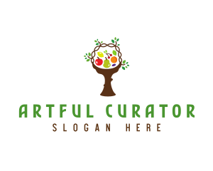 Tree Fruit Basket logo design