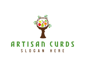 Tree Fruit Basket logo design