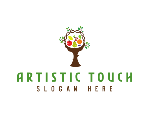 Tree Fruit Basket logo design