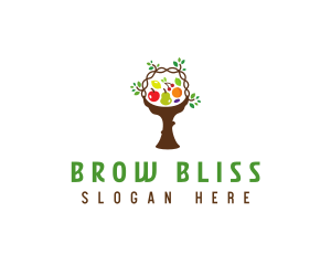 Tree Fruit Basket logo design