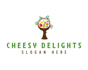 Tree Fruit Basket logo design